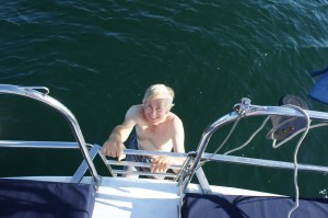 Taking a dip in Cabo de Cruz